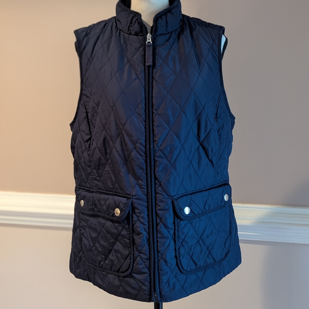 Croft & Barrow Dark Blue Quilted Vest